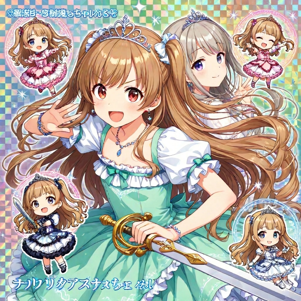[12枚] プリンセスウォーズトレーディングシールに「ロリっ子プリンセス」登場！エロかわカッコいいロリプリを友達に貼って驚かせよう！1番乗りのチャンス!!!（姫さま！２７の１）