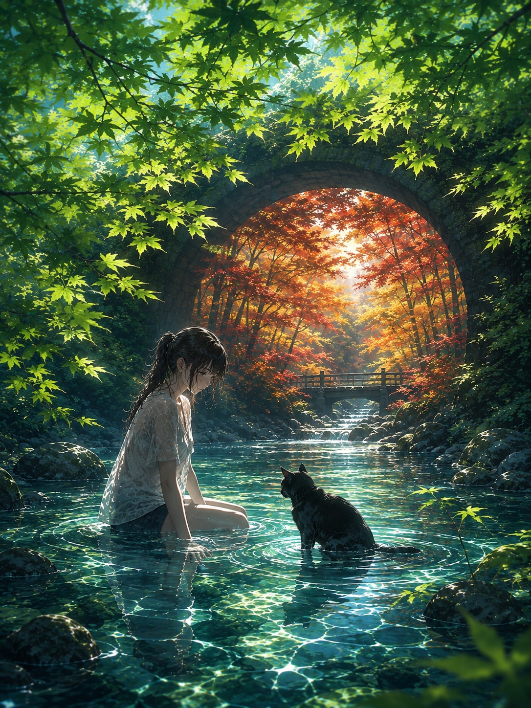 水鏡の架け橋と、きみと過ごす境界線
