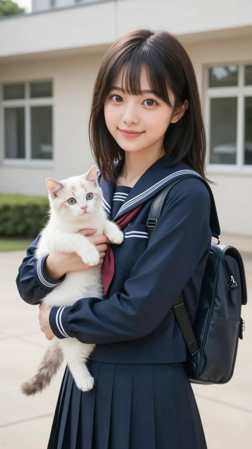 猫大好きセーラー娘