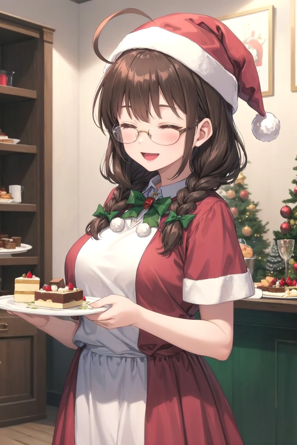 レストランもクリスマスモード