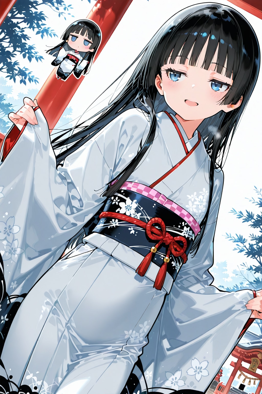 ちちなま　着物少女 | の人気AIイラスト・グラビア