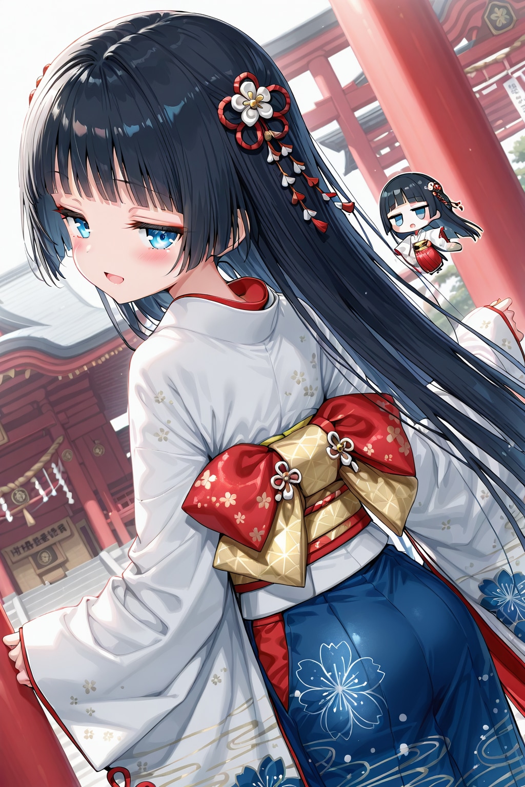 ちちなま　着物少女