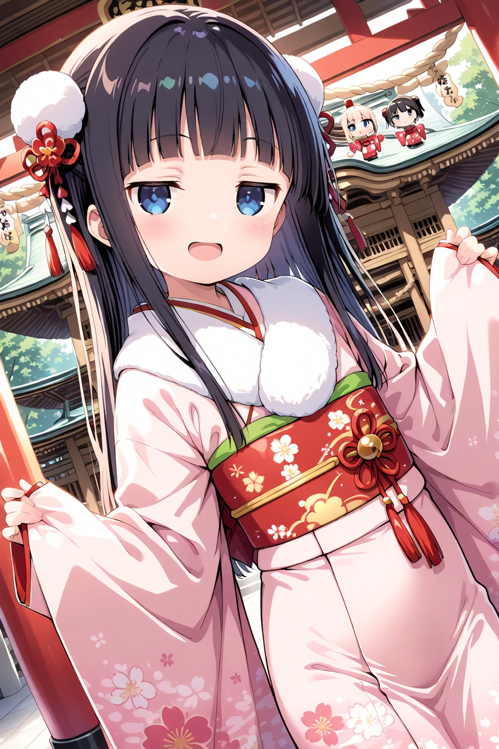 ちちなま　着物少女