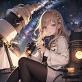 天文台の少女 2枚目