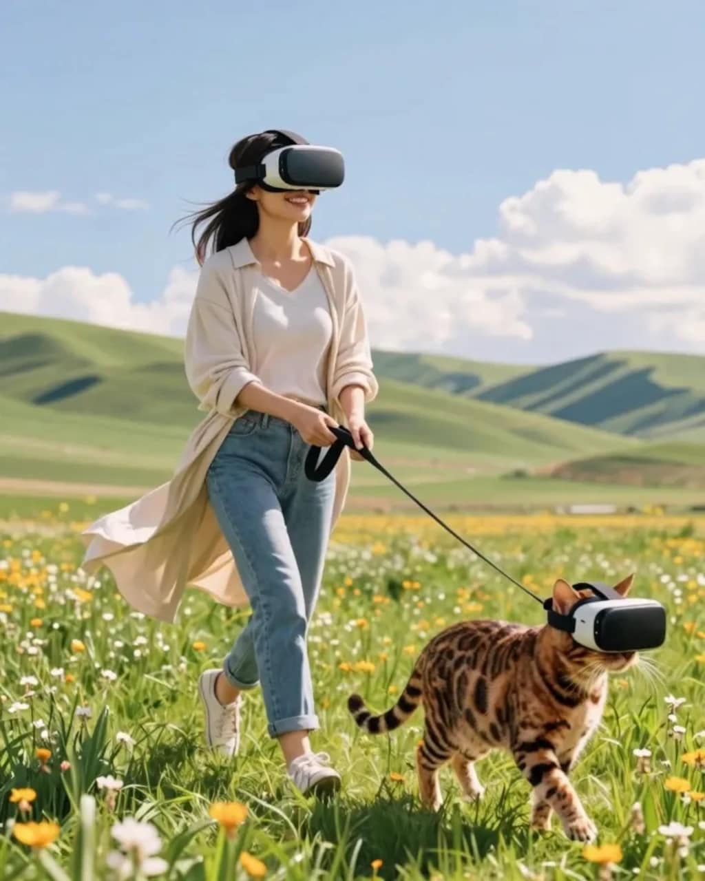 猫といっしょにVR体験