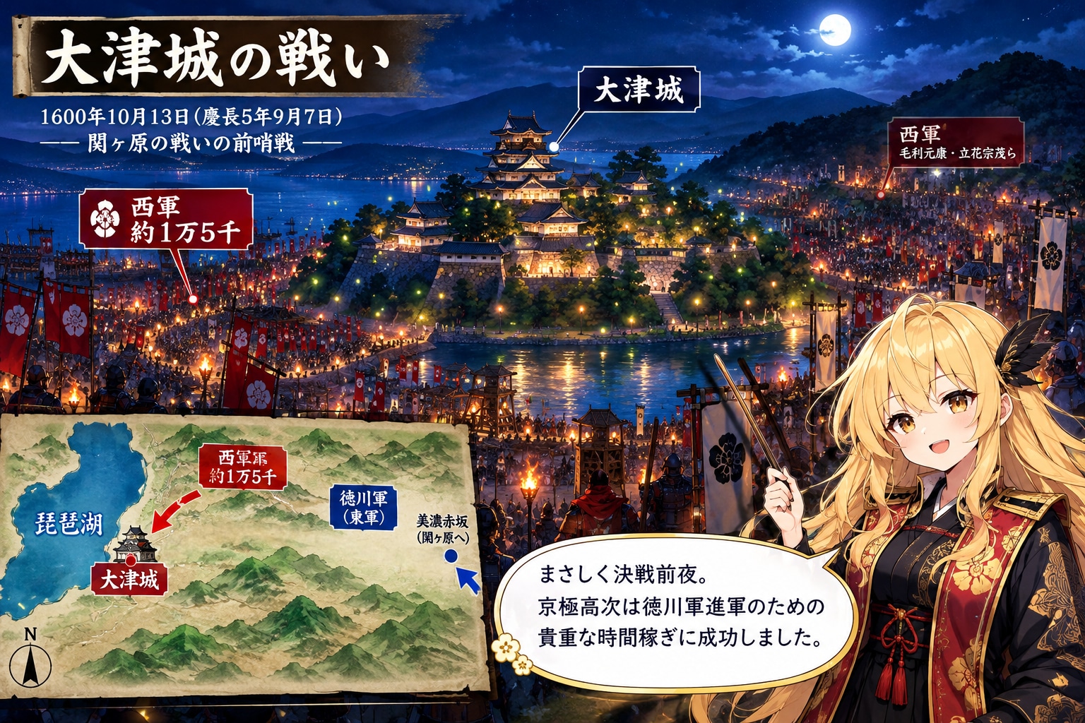 10月12日は大津城の戦いの開戦日 | の人気AIイラスト・グラビア