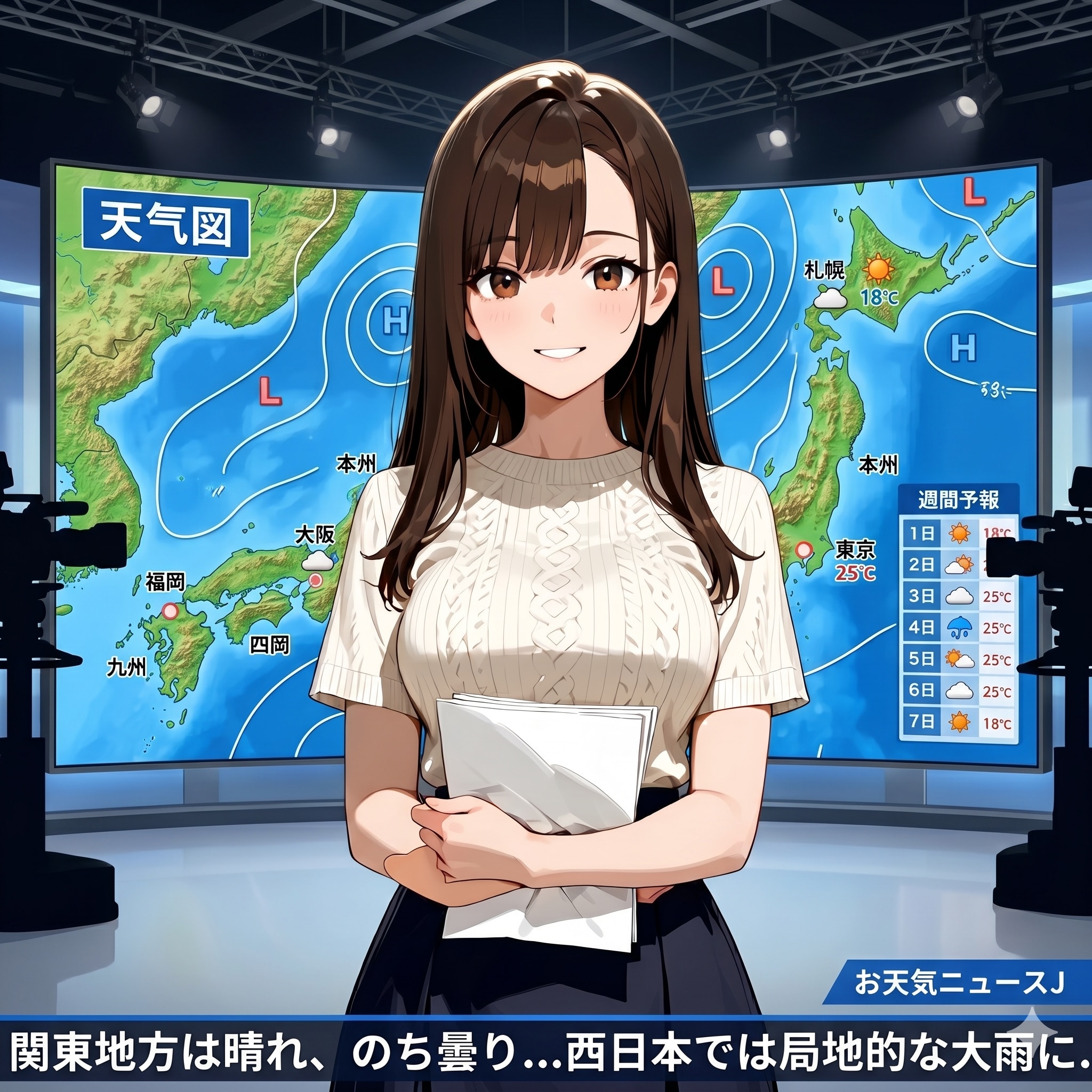 お天気お姉さん「怜奈」お仕事中！