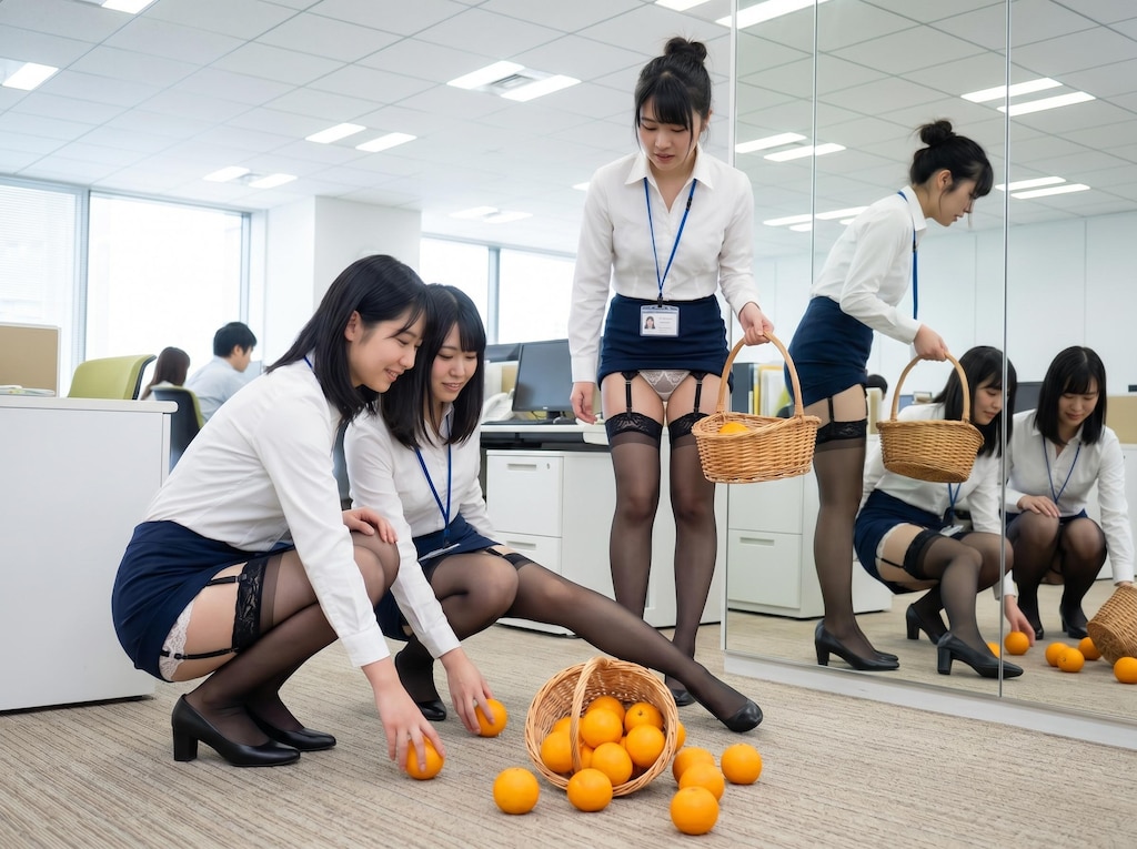 オレンジ落とした！