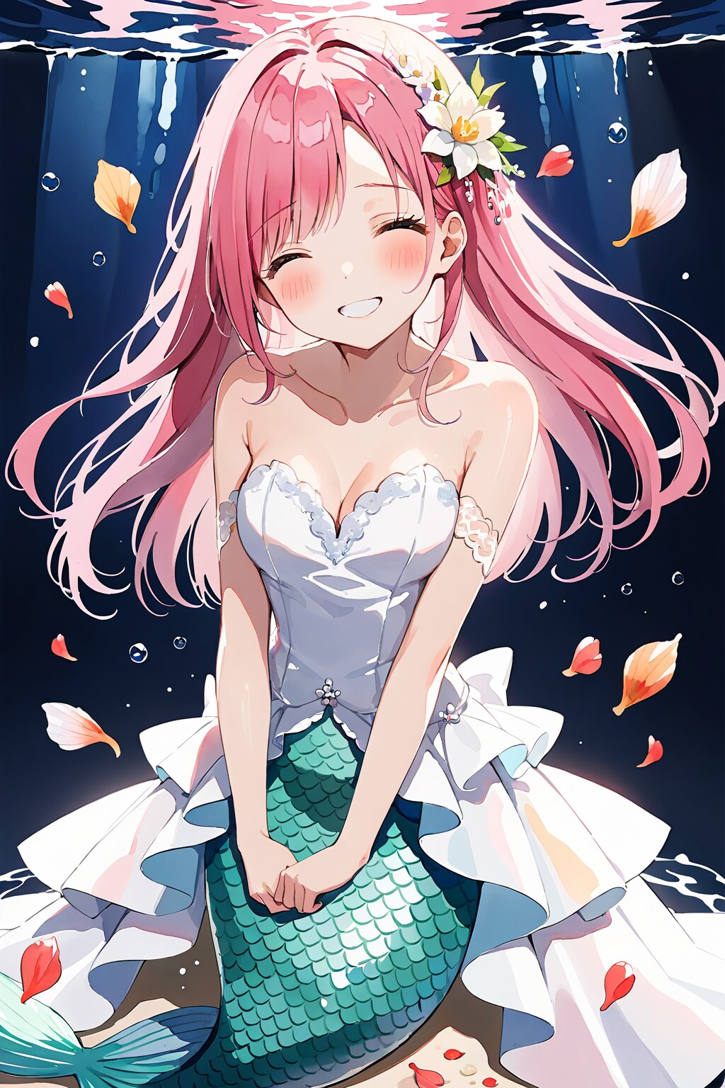 マーメイドの花嫁 | の人気AIイラスト・グラビア