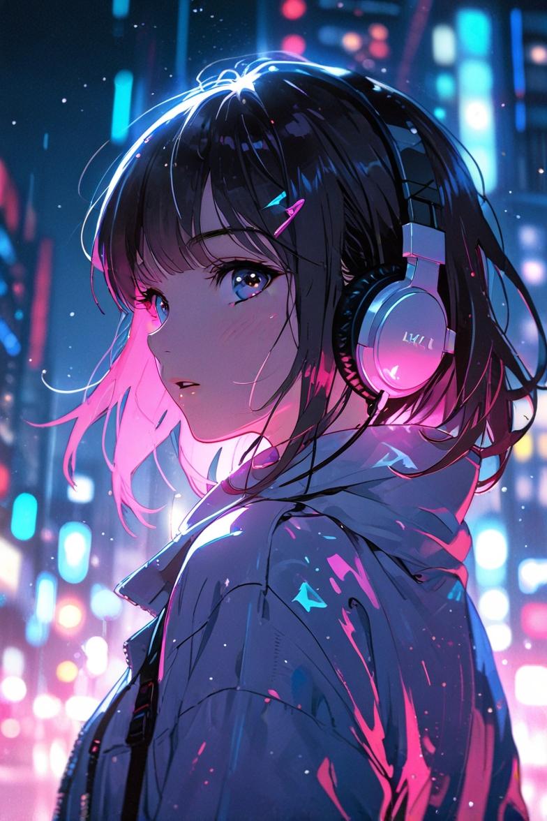 ヘッドホンガール | の人気AIイラスト・グラビア