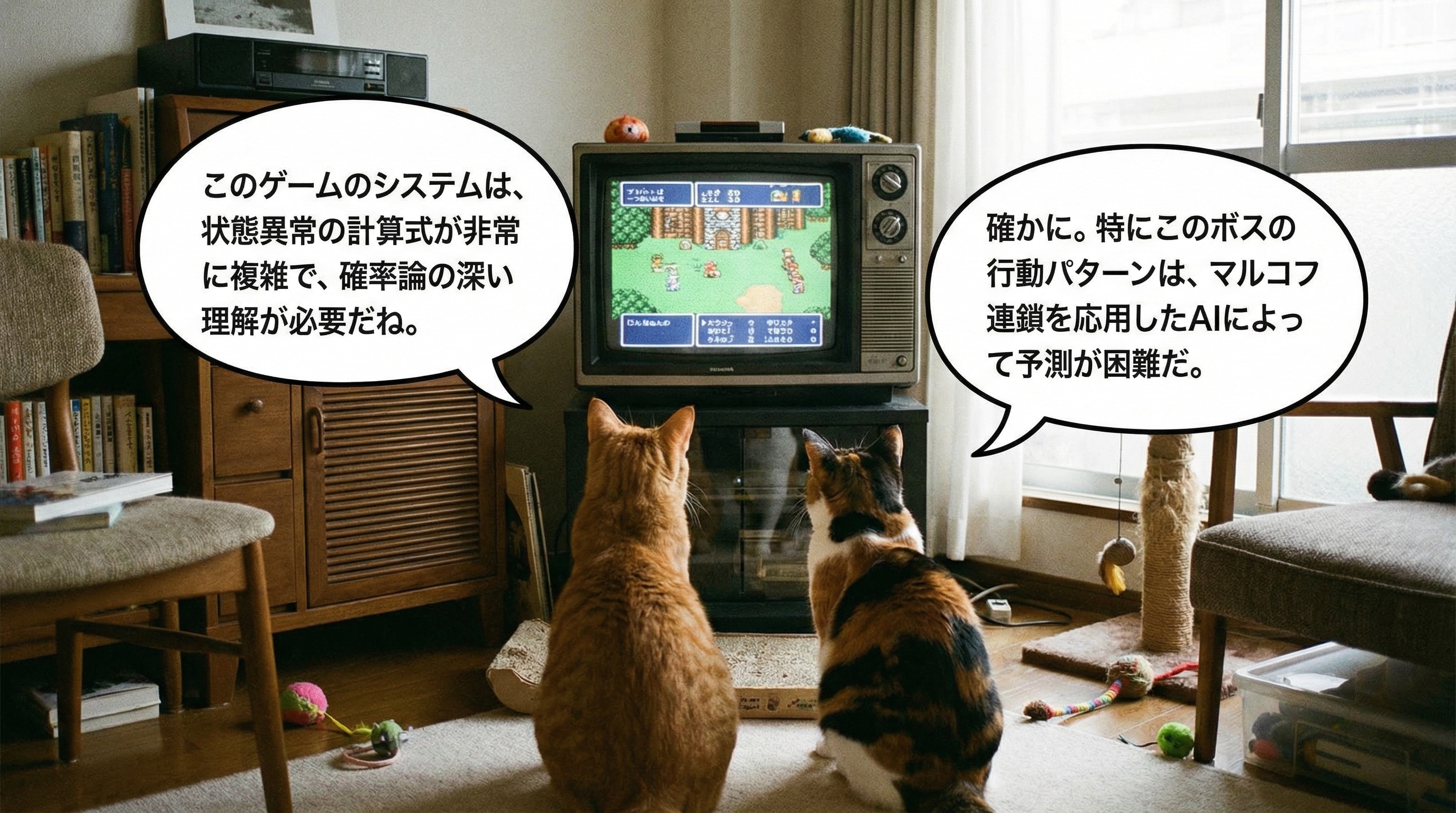 Gemini3Proさんでゲームを見てるねこさんに喋ってもらった | の人気AIイラスト・グラビア