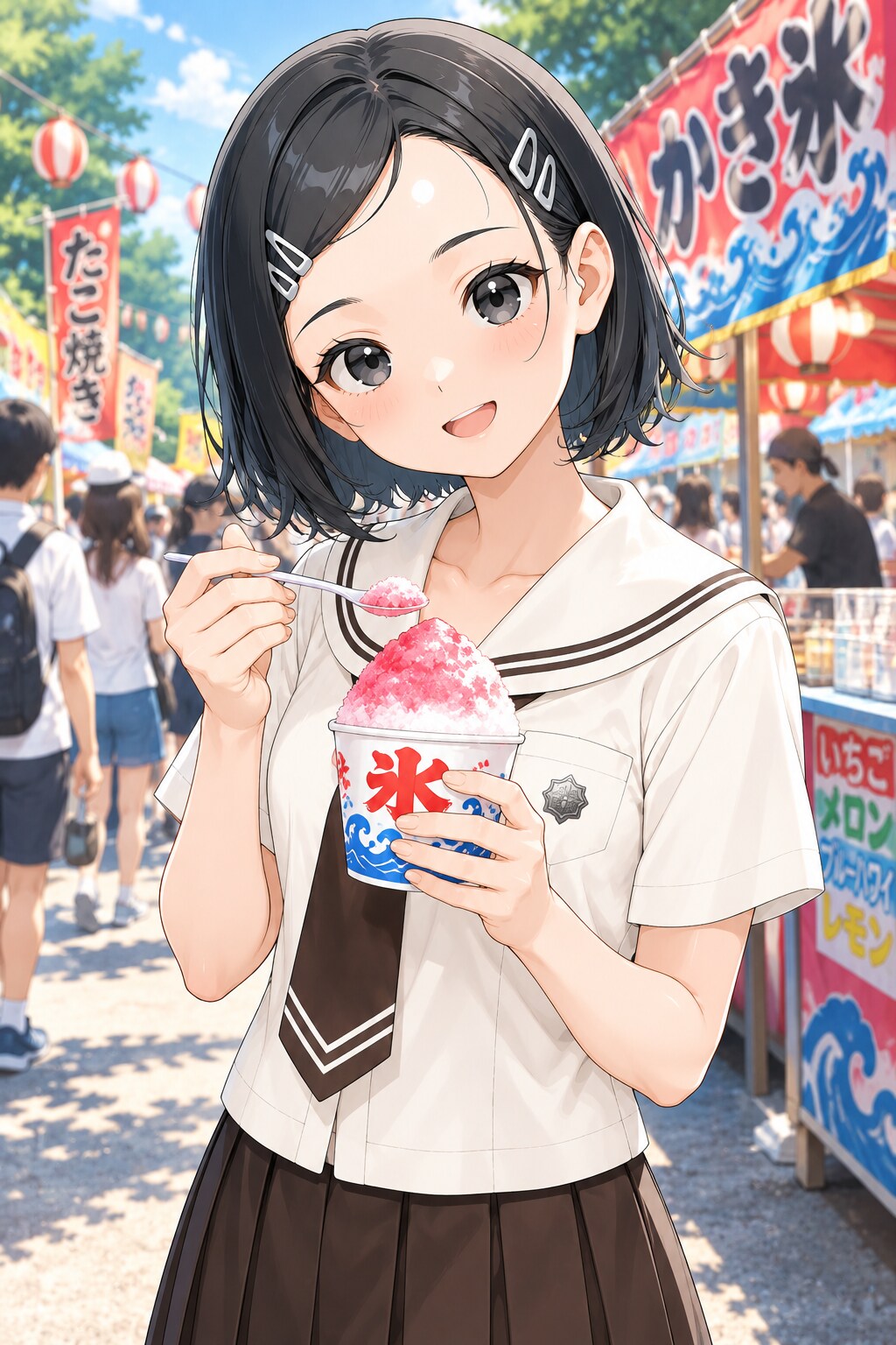 架空制服女子４４　真央ちゃん | の人気AIイラスト・グラビア