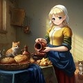 牛乳を注ぐエルフ 4枚目