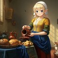 牛乳を注ぐエルフ 5枚目