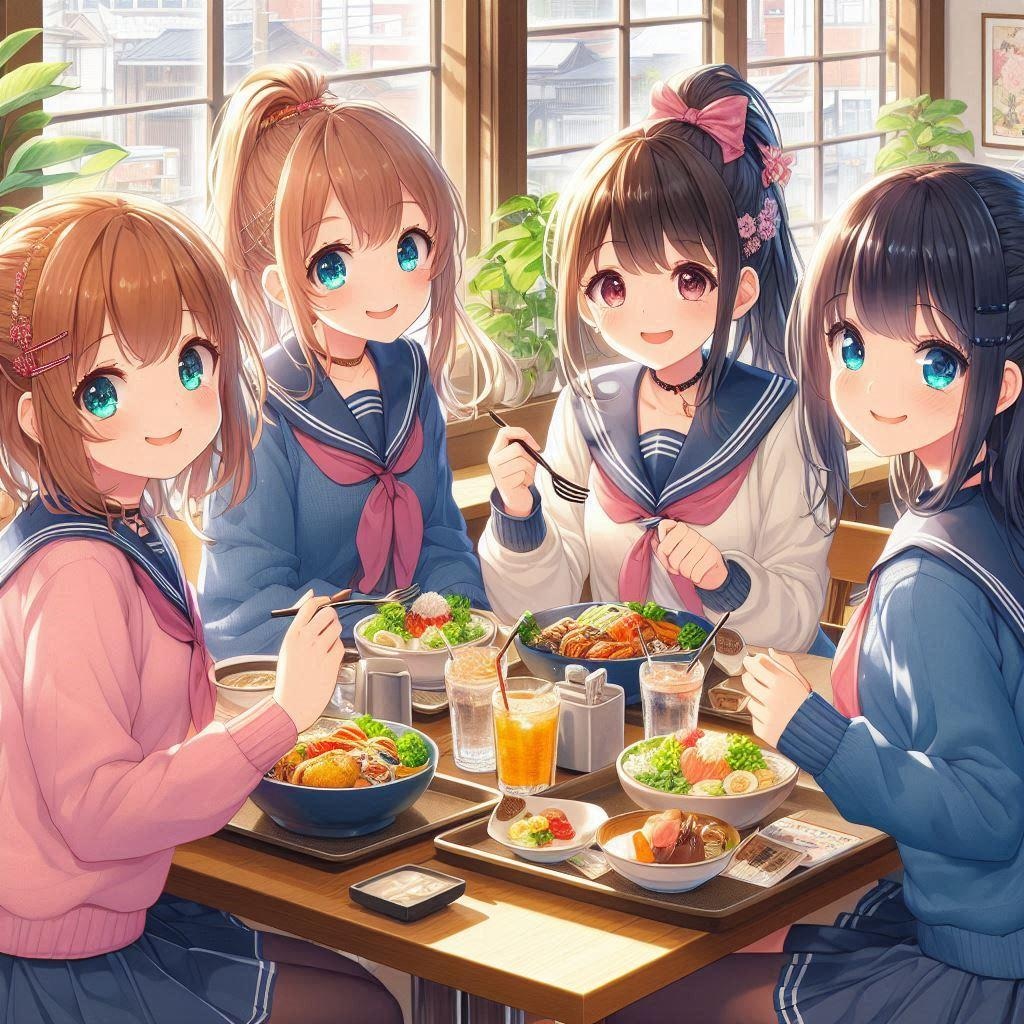 レストランでランチ