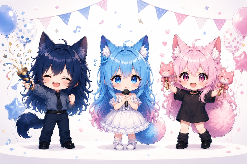 うちの子紹介(ひめねこちゃんとおともだちver）
