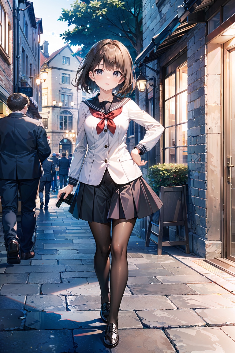 制服少女 11 | の人気AIイラスト・グラビア