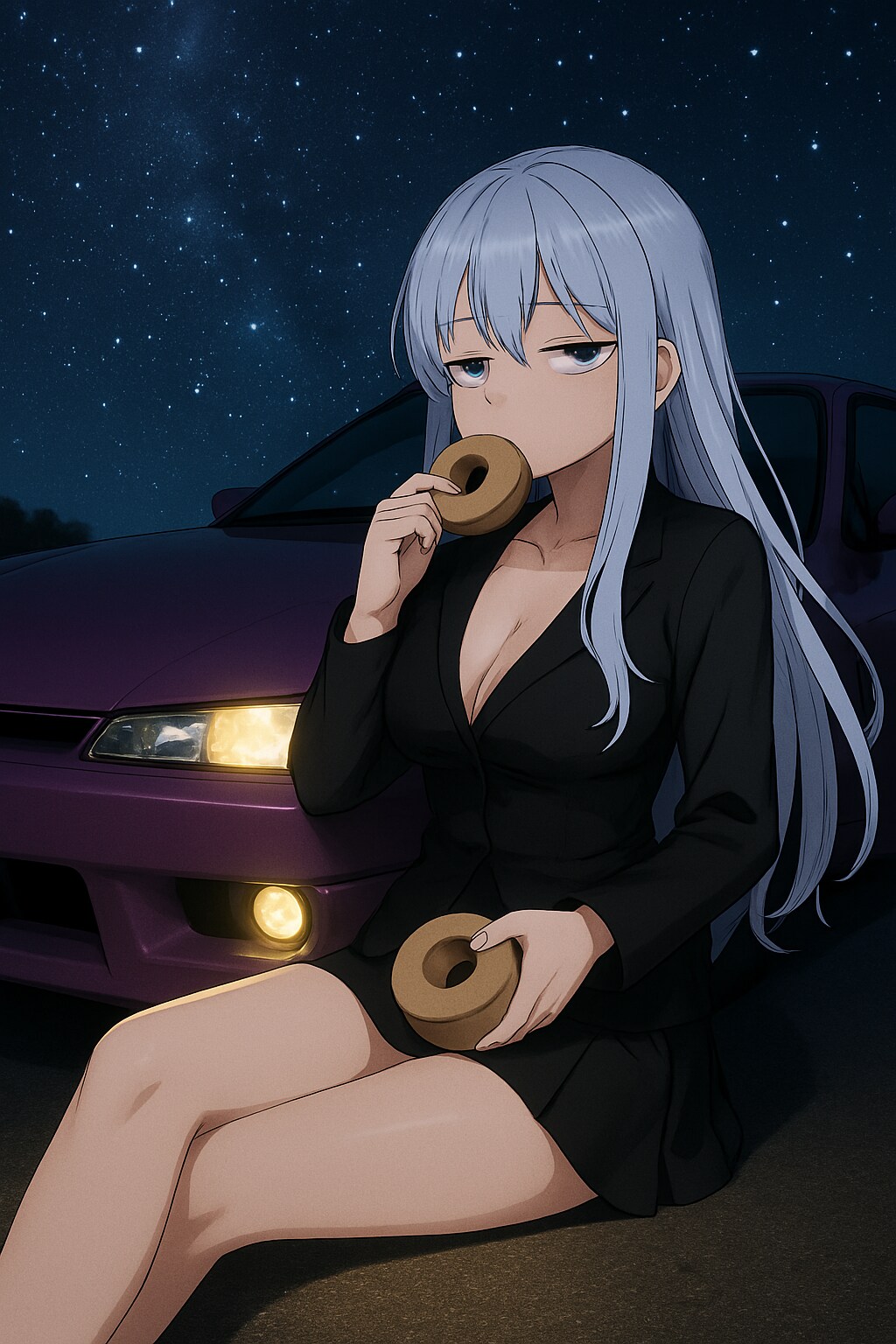 ガムテープ持ってバームクーヘン食べる謎の少女