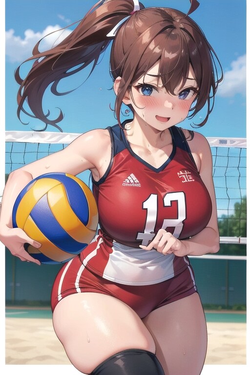 はにかみバレー女子