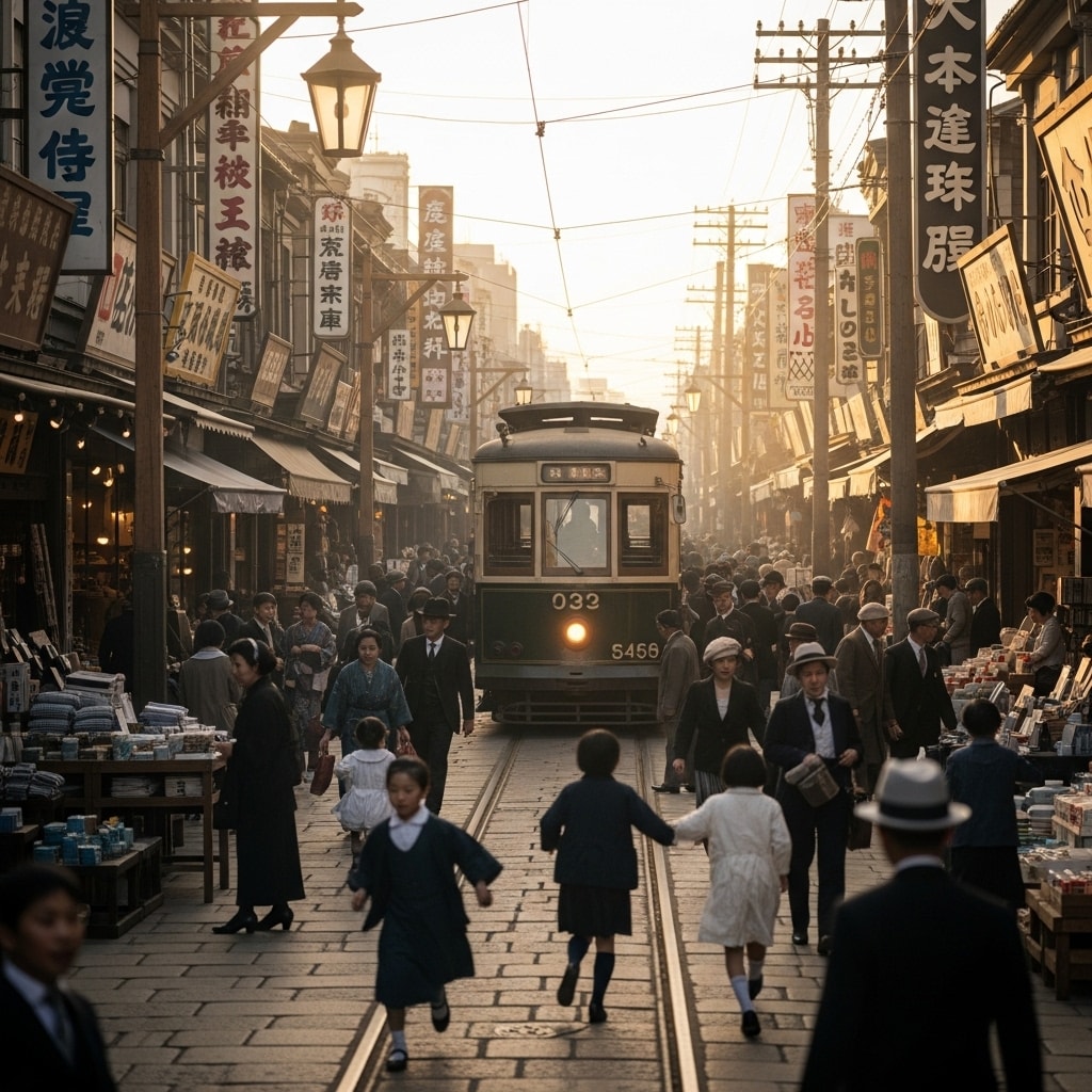 昭和の商店街 | の人気AIイラスト・グラビア