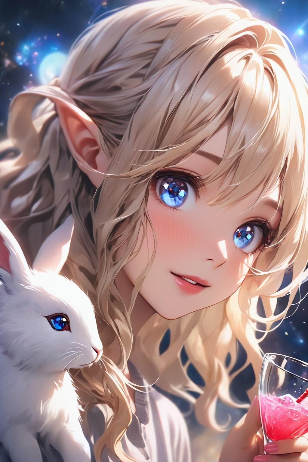 いっしょにお月見