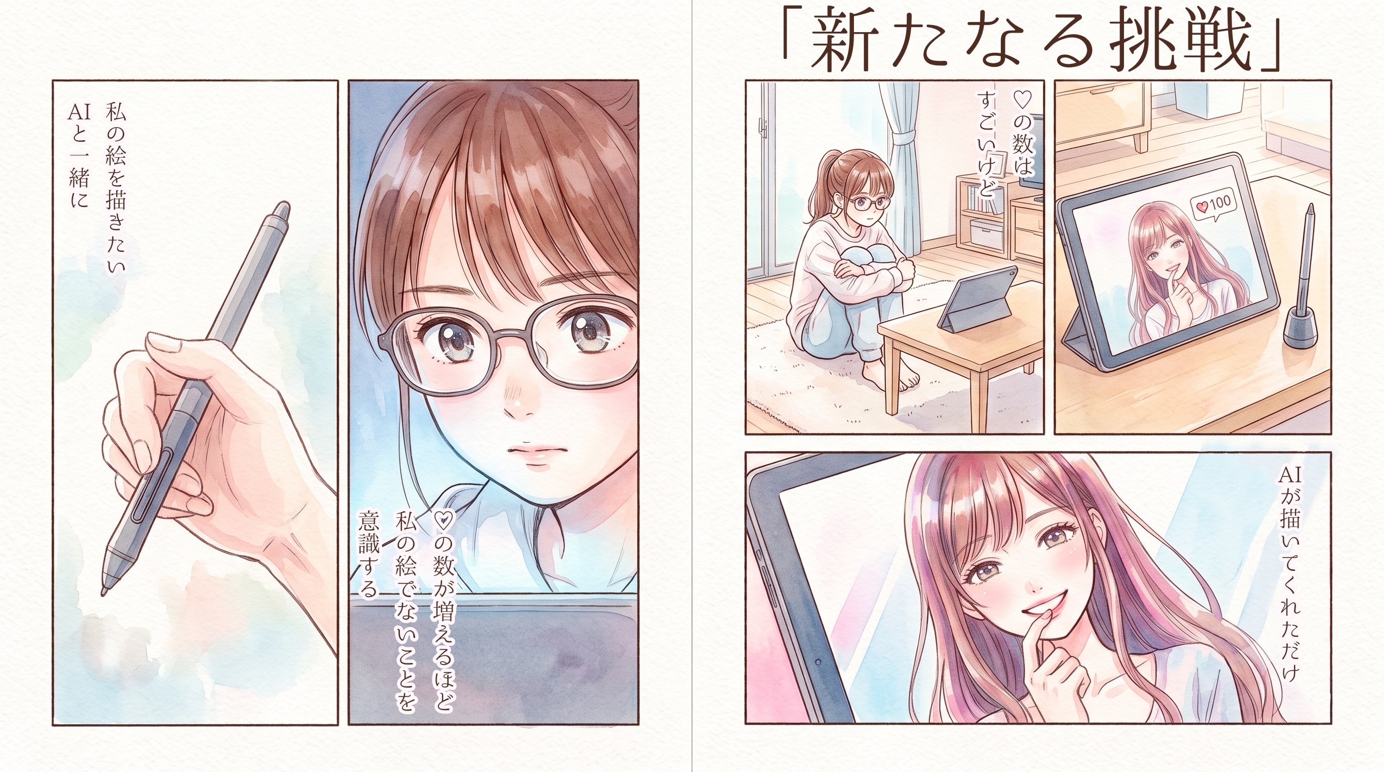 #035 新たなる挑戦　★AI併用作品★
