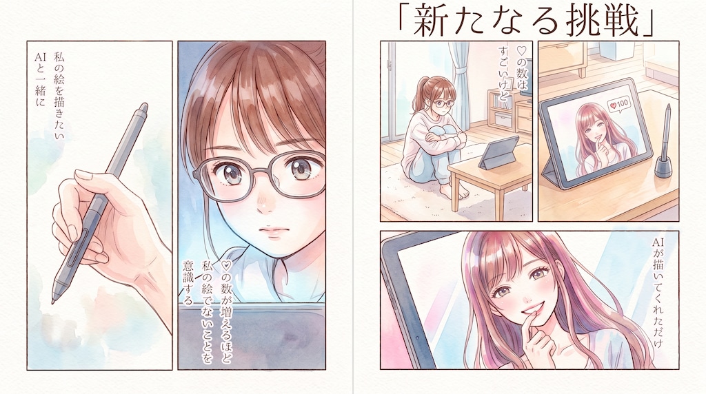 #035 新たなる挑戦　★AI併用作品★