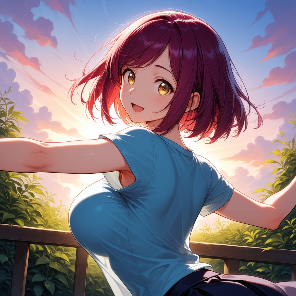 こんばんは（挨拶メイドの芽衣ちゃん）