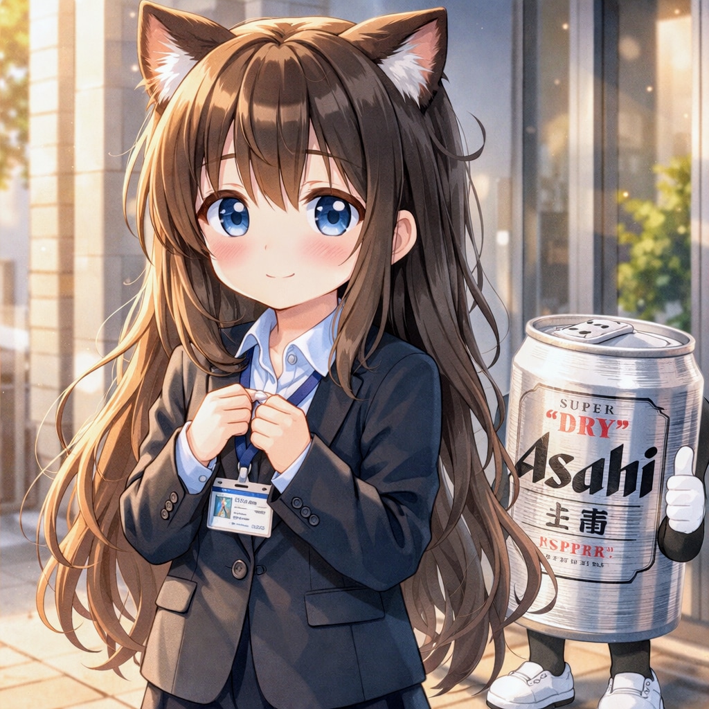 新人として不安だけど頑張る小さな女の子