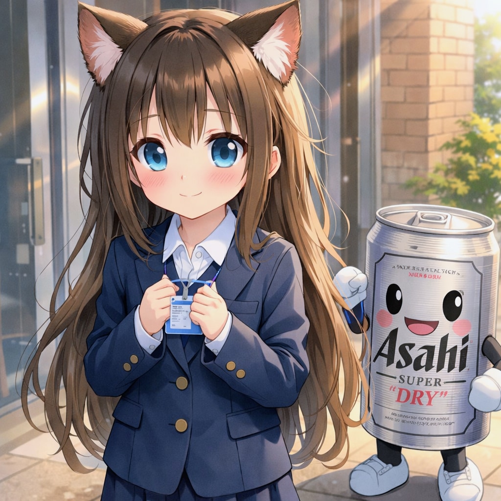 新人として不安だけど頑張る小さな女の子