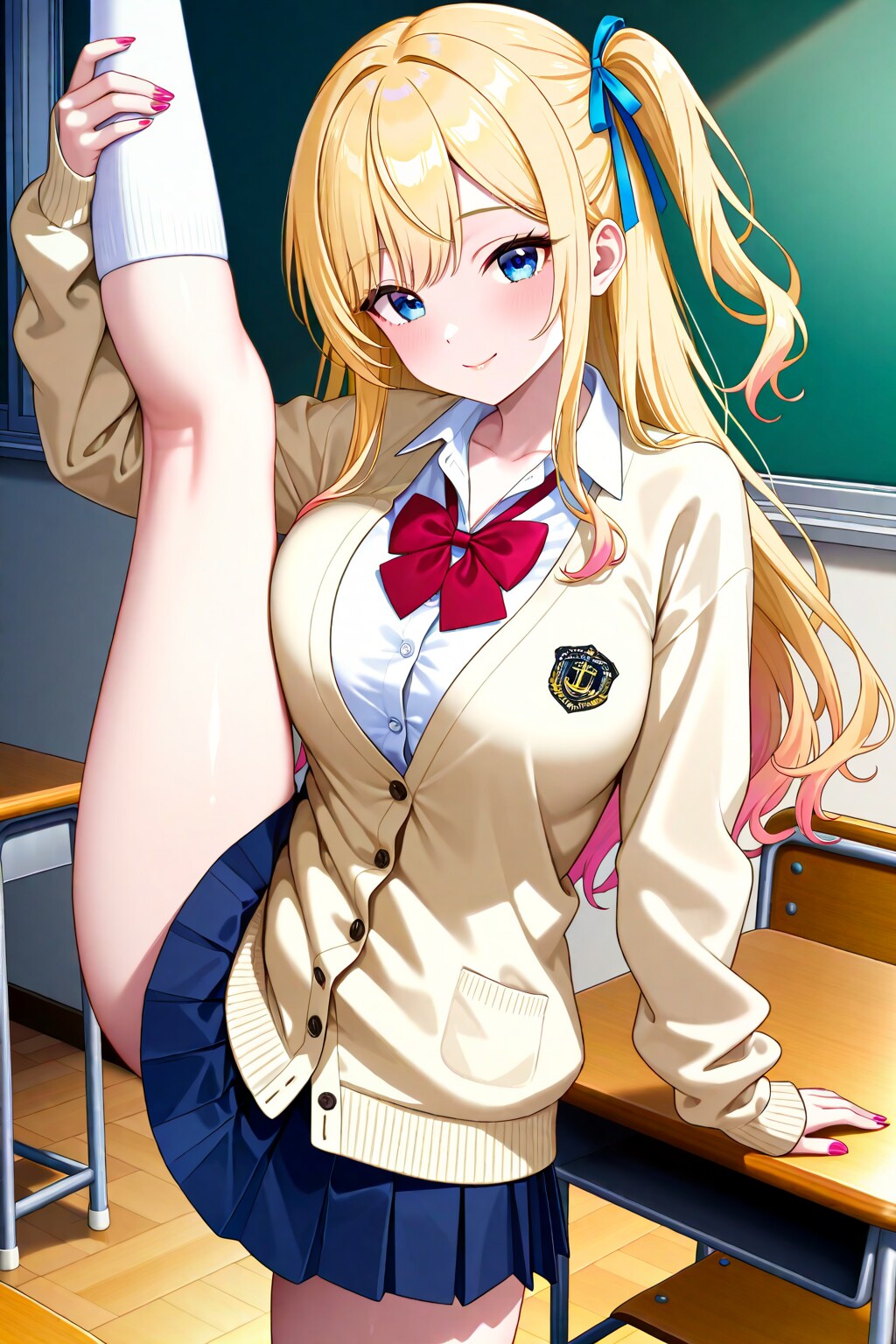 片足上げにチャレンジ！