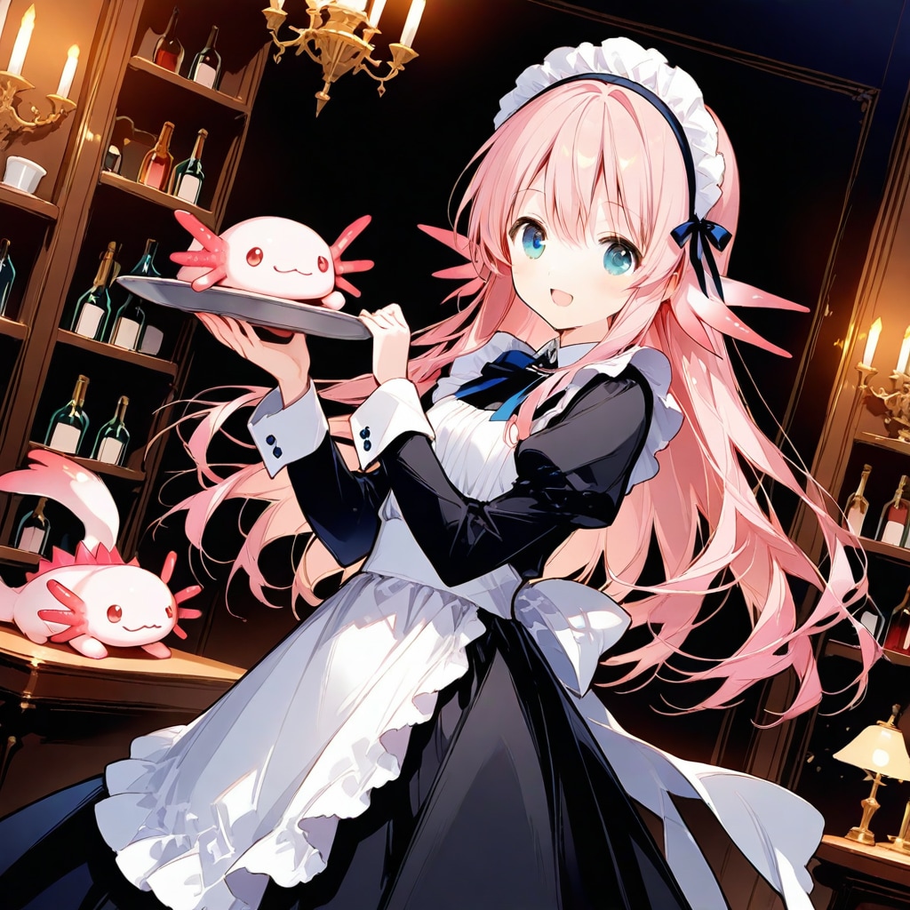 ウーパールーパーメイド | の人気AIイラスト・グラビア