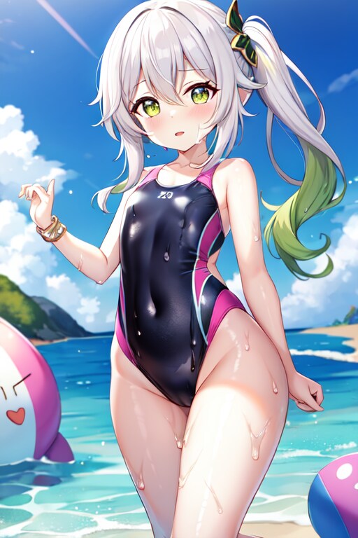 競泳水着姿のナヒーダ様✨