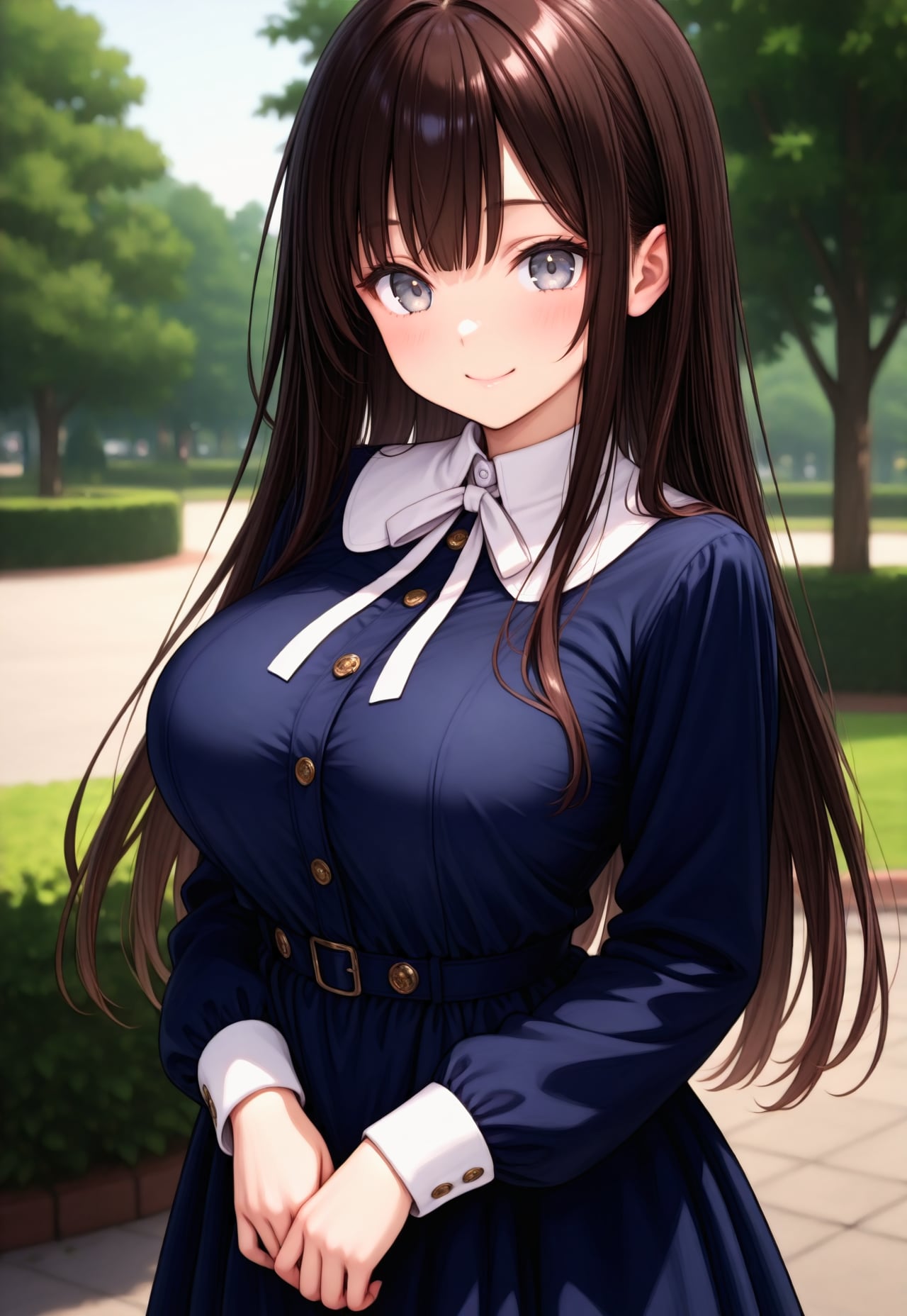 1074（紺のワンピ）
