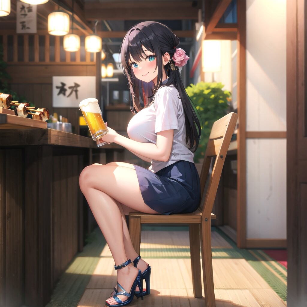 焼き鳥とビール