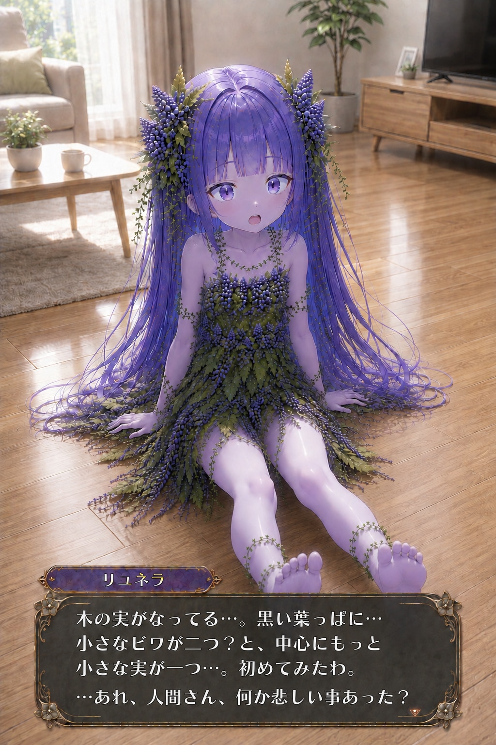 リユネラちゃんの前で…