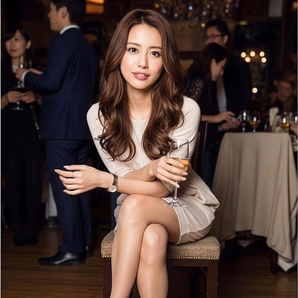 大人のパーティー会場で