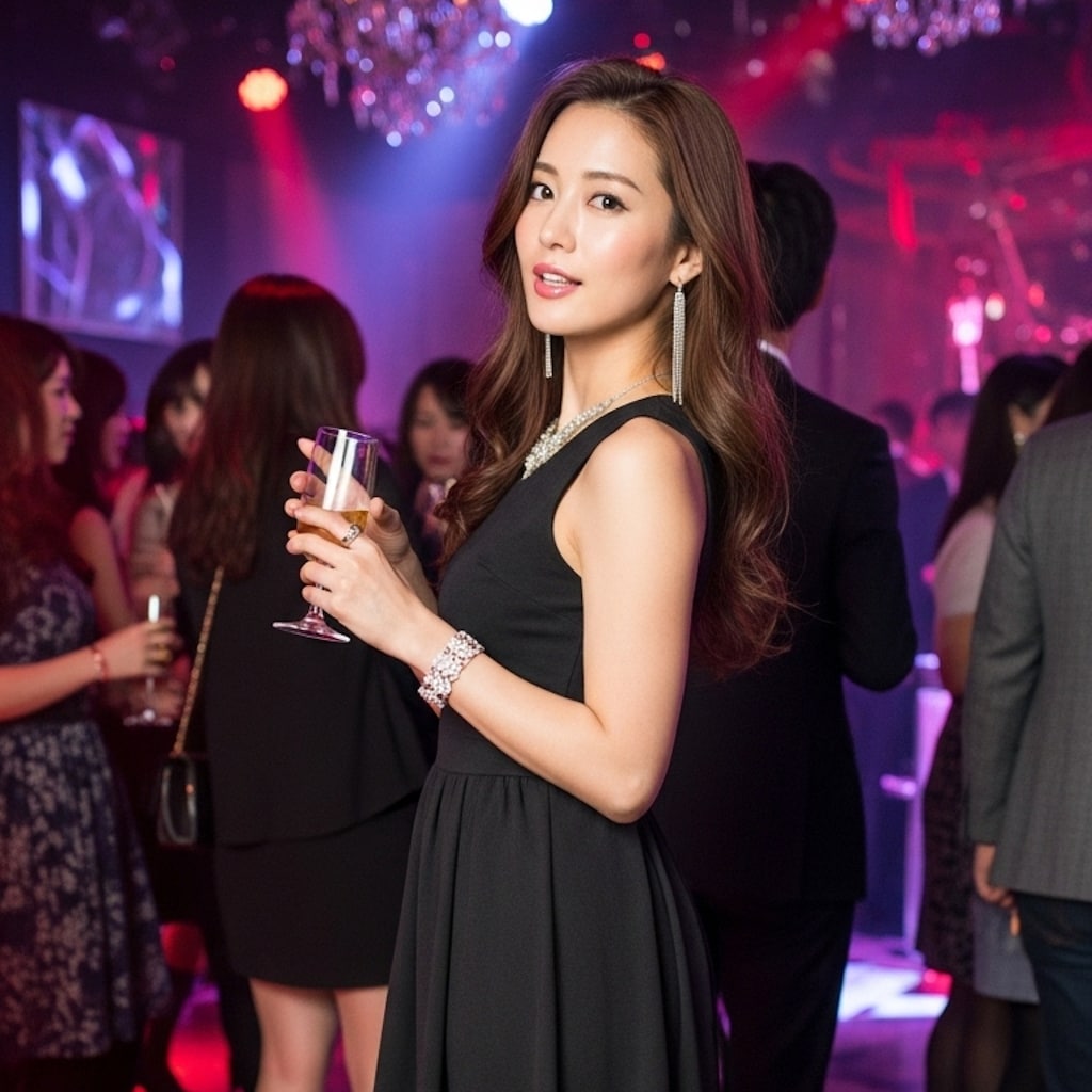 大人のパーティー会場で