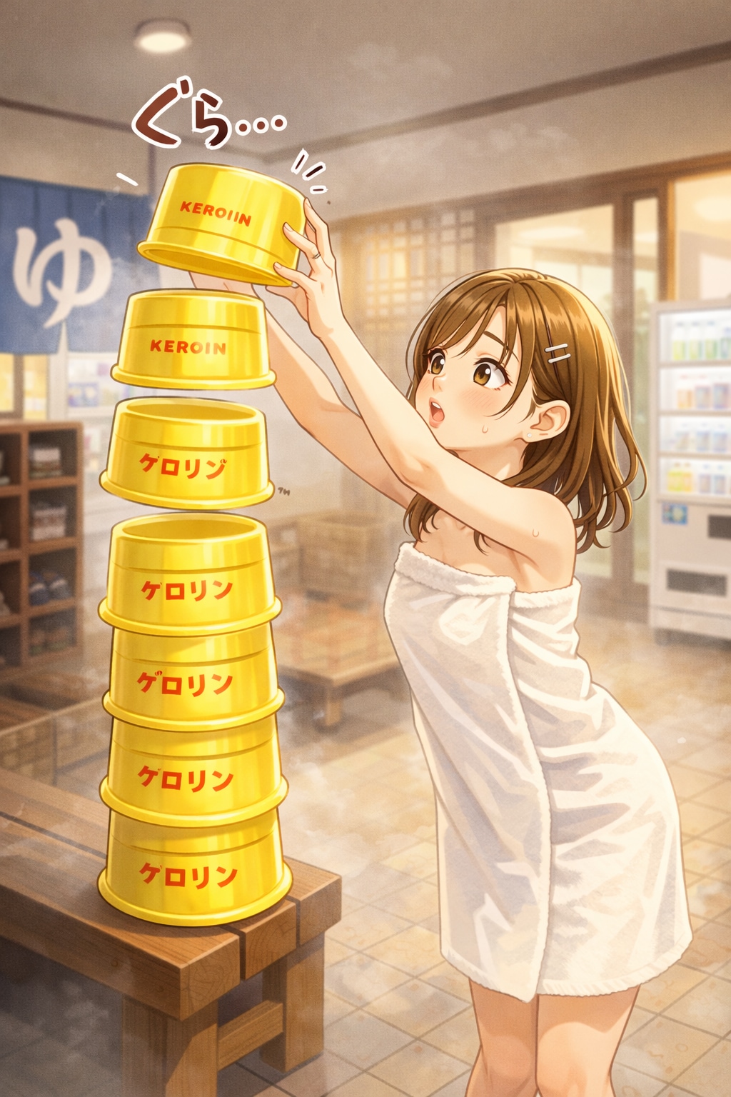 ケロリン積みチャレンジ