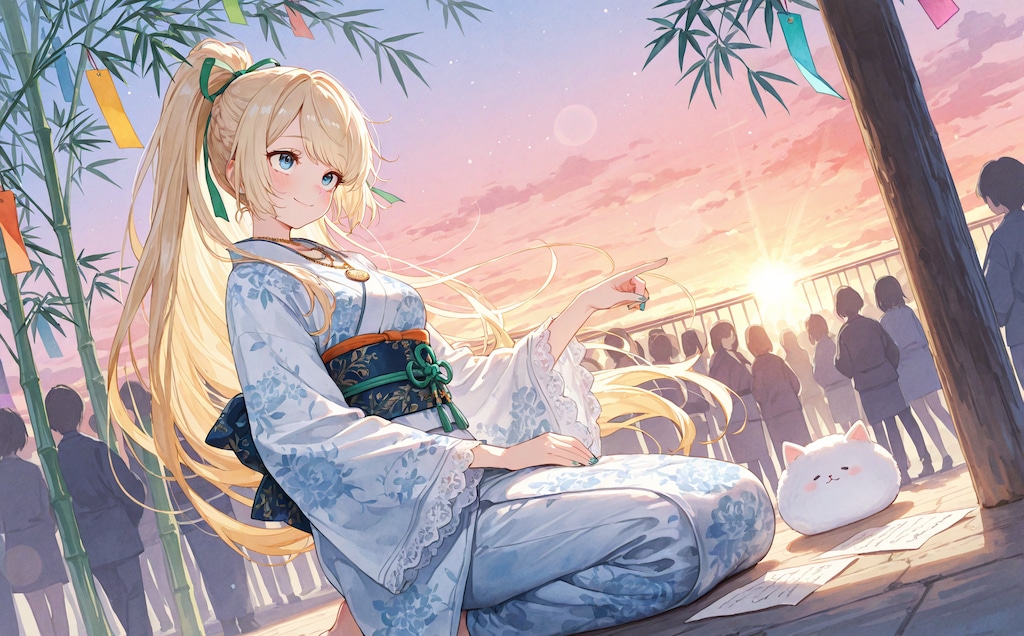 浴衣＋ぽにて