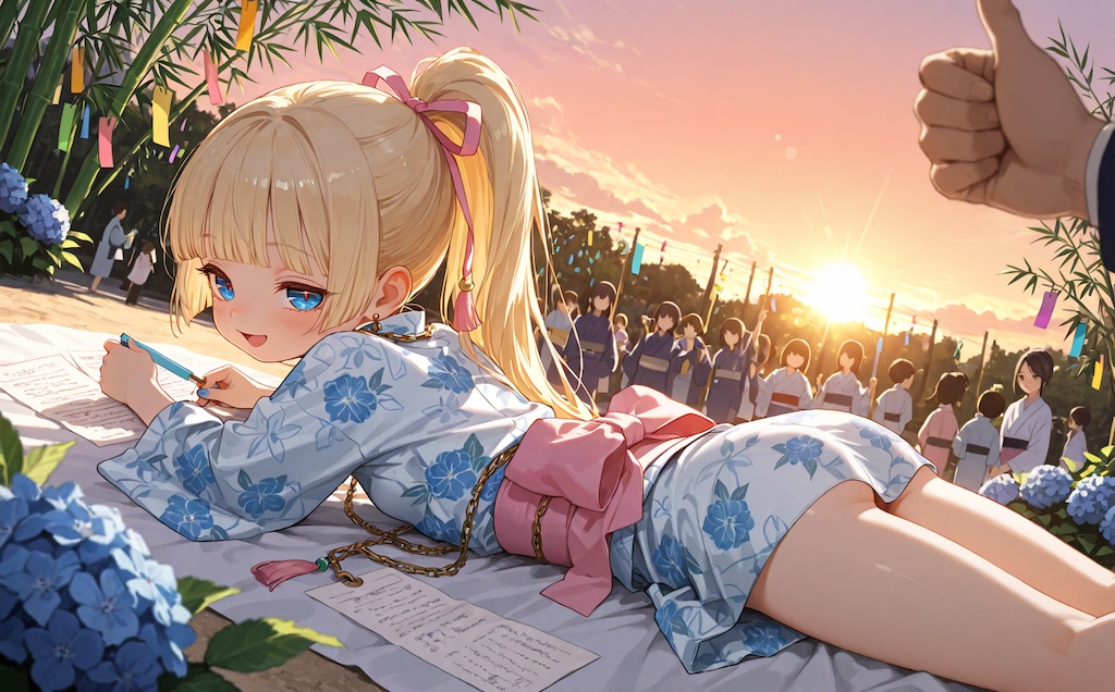 浴衣＋ぽにて