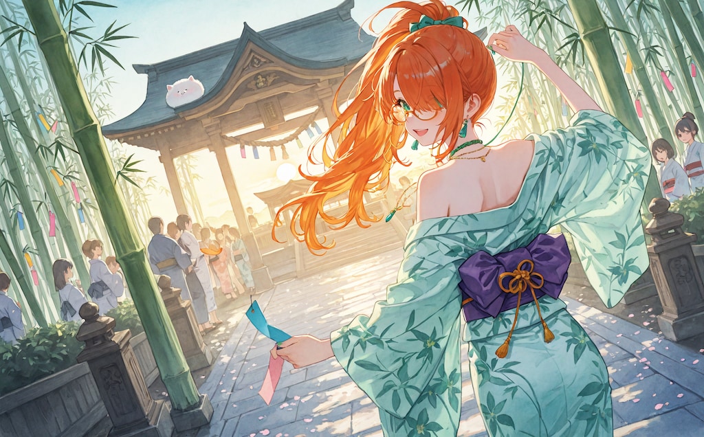 浴衣＋ぽにて