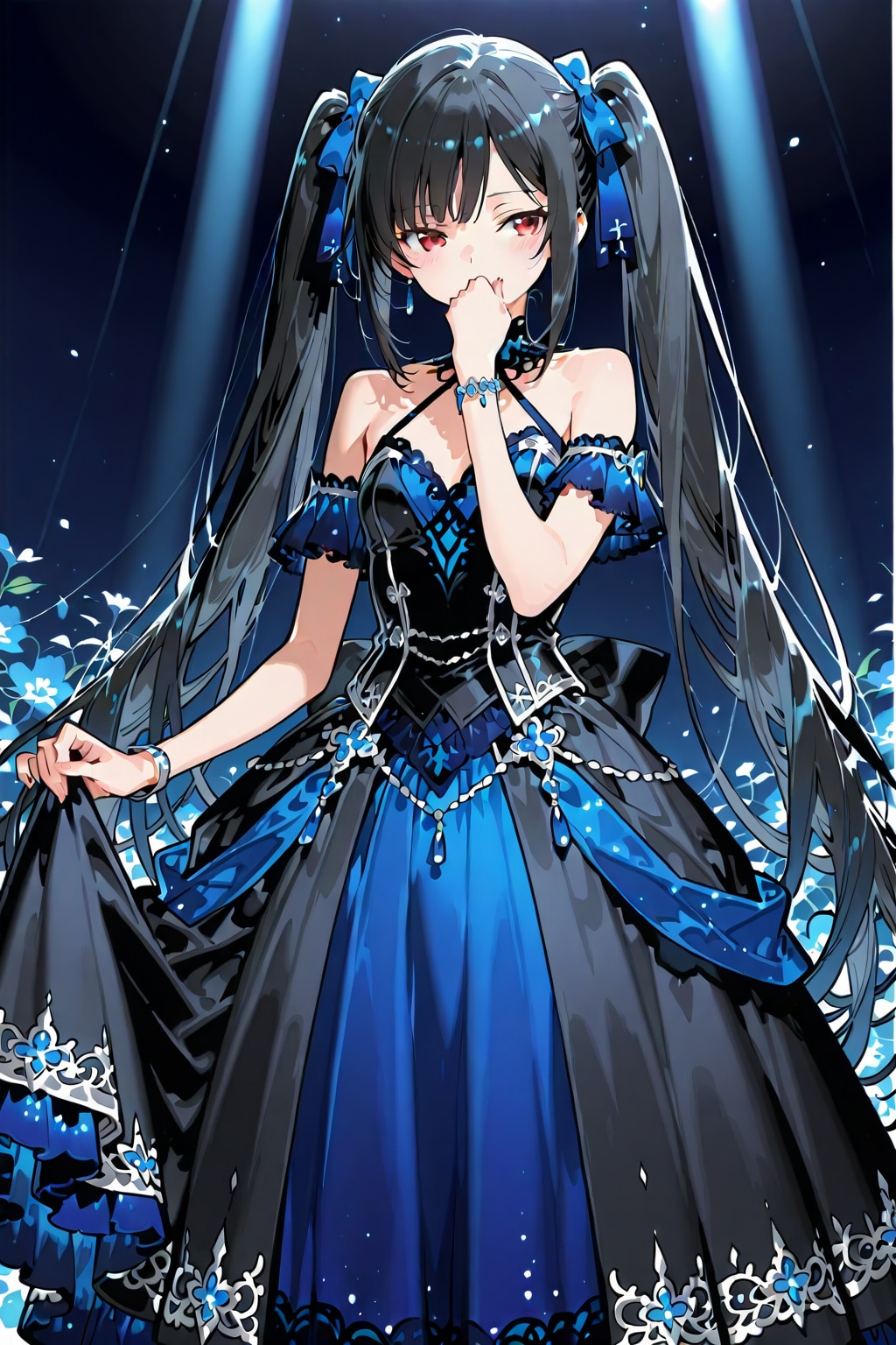 深い青のドレス_20260416 | の人気AIイラスト・グラビア