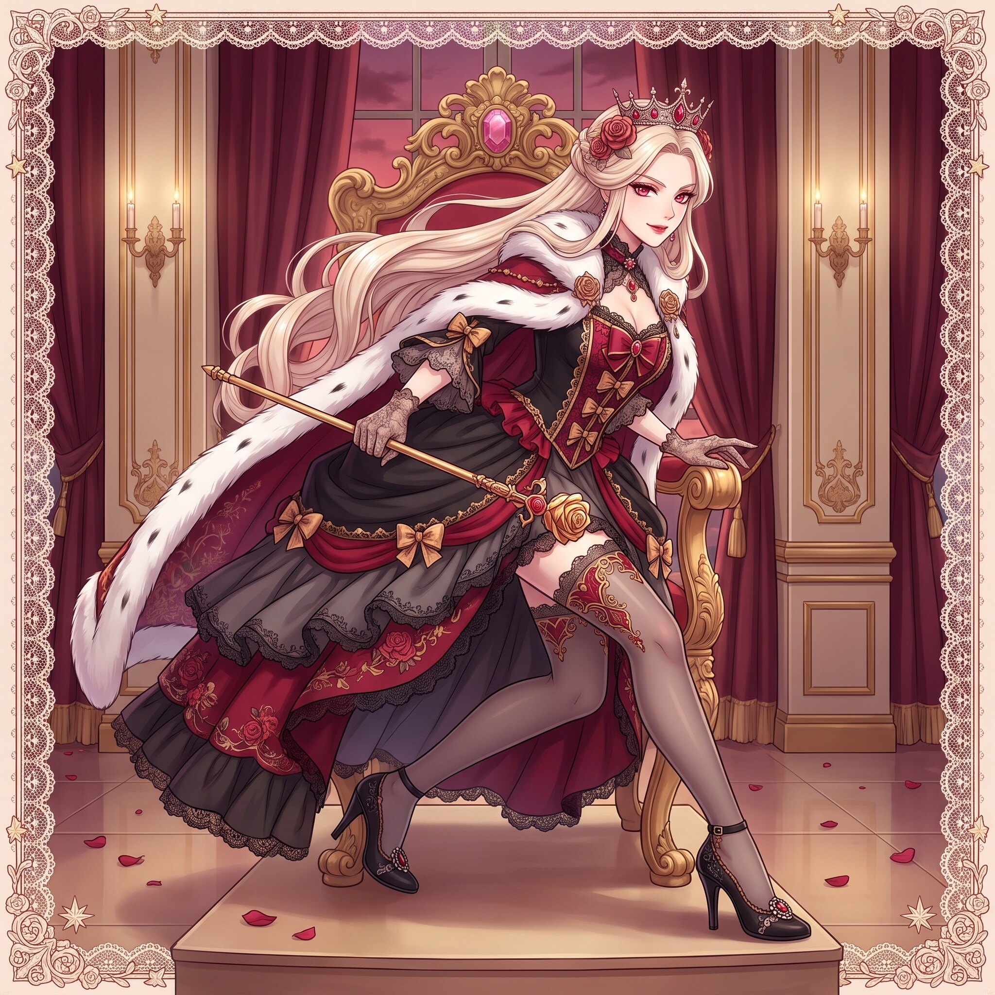 薔薇王座の金髪姫 | の人気AIイラスト・グラビア