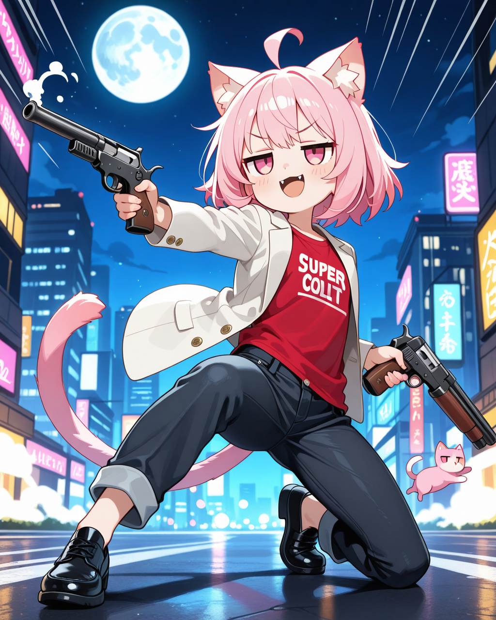 シティーニャンター！！【今日はシティーハンターの日】 | の人気AIイラスト・グラビア