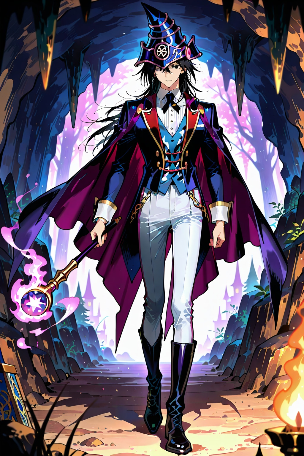青年男性魔導師26.5.19-3 | の人気AIイラスト・グラビア