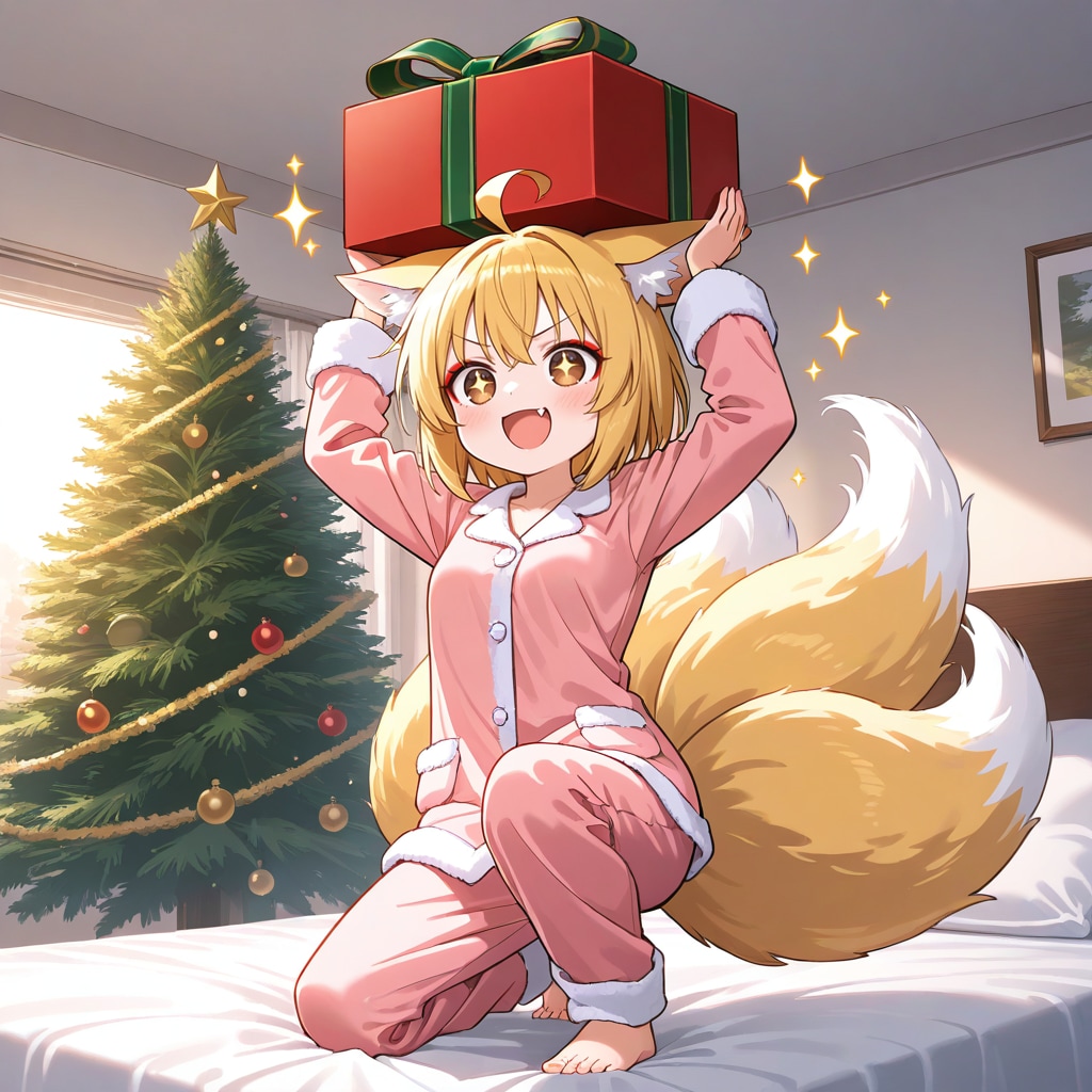 サンタが来てた狐っ娘