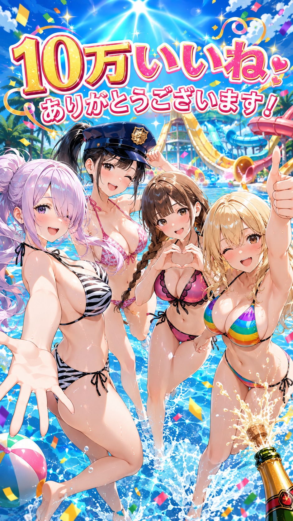 【感謝！】10万いいね！ ありがとうございます♡