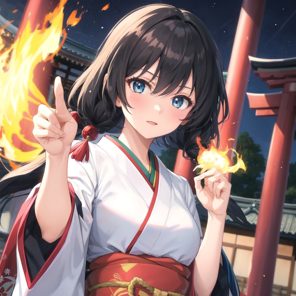 火担当の巫女戦士