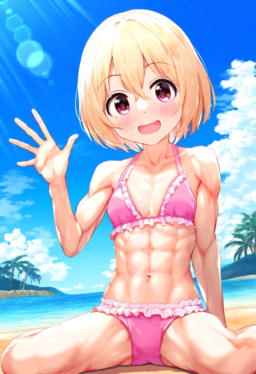 ビキニが似合わない愛莉ちゃん